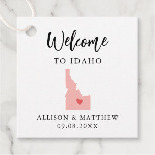 Etiquetas Para Recuerdos Cualquier Bolsa De Bienvenida Del Boda Idaho De Co