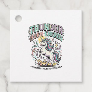 Etiquetas Para Recuerdos Cuerno de trueno de unicornio Energía Producto est