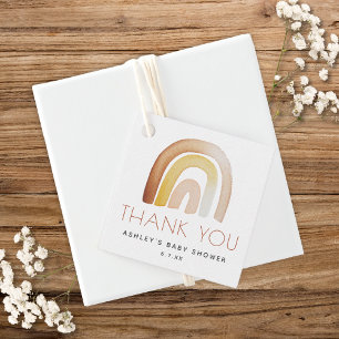 Etiquetas Para Recuerdos Cuho Boho Rainbow Gracias Baby Shower