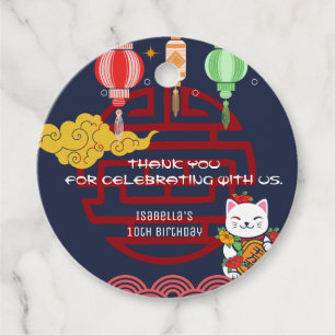 Etiquetas Para Recuerdos Cuidada fiesta japonesa de cumpleaños para la cena