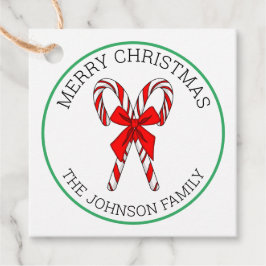 Etiquetas Para Recuerdos Cuidados Navidades Candy Cane a y desde las etique