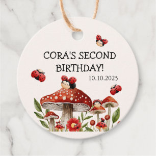 Etiquetas Para Recuerdos Cuidar nuestro pequeño cumpleaños Chica de Ladybug