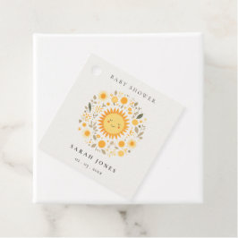 Etiquetas Para Recuerdos Cuidar Nuestro Pequeño Sol Boho Sun Baby Shower
