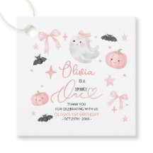 Cumpleaños 1 de Pink Spooky One Halloween Fantasma