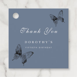 Etiquetas Para Recuerdos Cumpleaños adulto moderno de mariposa Cualquier hi