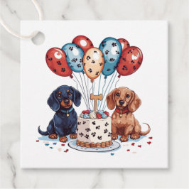 Etiquetas Para Recuerdos Cumpleaños Dachshund Dogs
