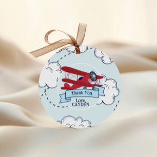 Etiquetas Para Recuerdos Cumpleaños de avión El tiempo vuela