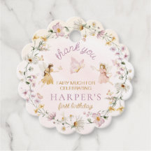 Cumpleaños De Fairy Garden Gracias a Scalloped