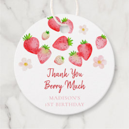 Etiquetas Para Recuerdos Cumpleaños de fresa salvaje dulce Berry