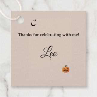 Etiquetas Para Recuerdos cumpleaños de Halloween de pequeño monstruo