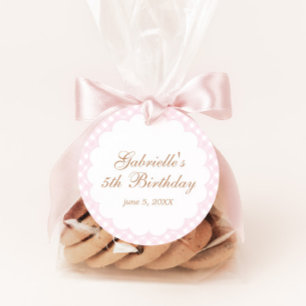 Etiquetas Para Recuerdos Cumpleaños de niñas con caballo rosa Galopa