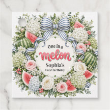 Cumpleaños floral de sandía One in a Melon primero