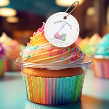 Cupcake de Glaseado de Acuarela Gracias por el Apo
