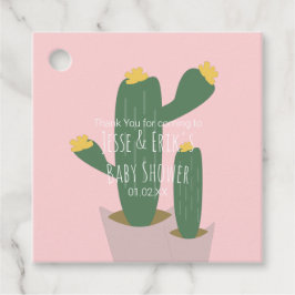 Etiquetas Para Recuerdos Cupcakes de Cactus Agradecimiento Baby Shower Azu