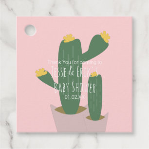 Etiquetas Para Recuerdos Cupcakes de Cactus  Agradecimiento Baby Shower Azu