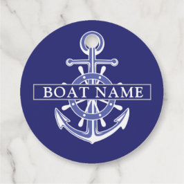 Etiquetas Para Recuerdos Custom boat captain name navy nautical sailor