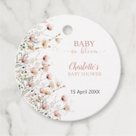 Etiquetas Para Recuerdos custom wildflower floral favor tag template
