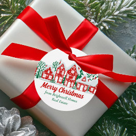 Etiquetas Para Recuerdos Customized Real Estate Company Christmas Party