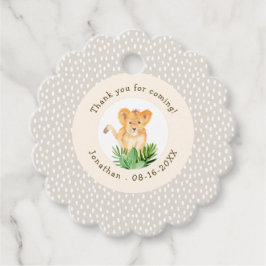 Etiquetas Para Recuerdos Cute Baby Lion Jungle Dotado Gracias Cumpleaños