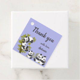 Etiquetas Para Recuerdos Cute Bear Pandas Fiesta Niño Regalo de cumpleaños 