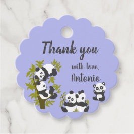 Etiquetas Para Recuerdos Cute Bear Pandas Fiesta Niño Regalo de cumpleaños 