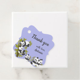 Etiquetas Para Recuerdos Cute Bear Pandas Fiesta Niño Regalo de cumpleaños 