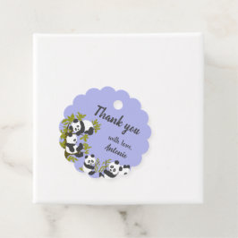 Etiquetas Para Recuerdos Cute Bear Pandas Fiesta Niño Regalo de cumpleaños 