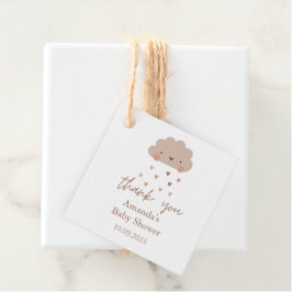 Etiquetas Para Recuerdos Cute Boho Rain Cloud Baby Shower