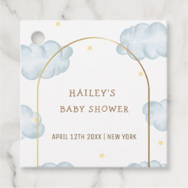 Etiquetas Para Recuerdos Cute Boho Star Cloud Arch Boy Baby Shower
