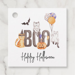 Etiquetas Para Recuerdos Cute Boo Feliz Halloween Gats Fantasmas Niños De C