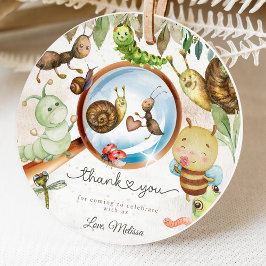Etiquetas Para Recuerdos Cute Bug & Caterpillar Baby Shower