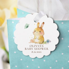 Etiquetas Para Recuerdos Cute Bunny Rabbit Baby Shower