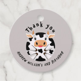 Etiquetas Para Recuerdos Cute Cow Moo Rustic Farm Party Animal Ball