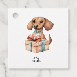 Etiquetas Para Recuerdos Cute Dachshund Birthday Mug A Tiny Bit Older