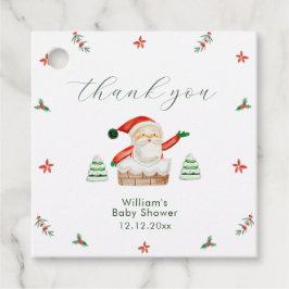 Etiquetas Para Recuerdos Cute It's Cold Outside Winter Santa Baby Shower
