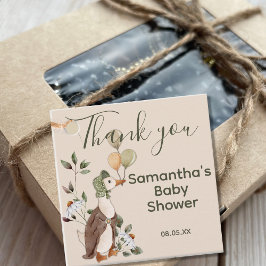 Etiquetas Para Recuerdos Cute Madre Goose Daisies Baby Shower Gracias