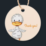 Etiquetas Para Recuerdos Cute minimalist duck illustration thank you<br><div class="desc">Add a personal touch to your business or party with these duck thank you tags. Illustrated and designed by Patricia Alvarez.</div>