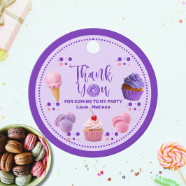 Etiquetas Para Recuerdos Cute Pink Morple Sweet One Gracias