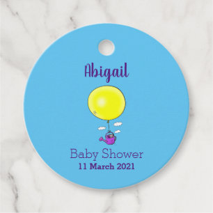 Etiquetas Para Recuerdos Cute ratón en la lata de riego con personalizado d