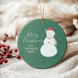 Etiquetas Para Recuerdos Cute Snowman | Diseño de feriado para Navidades ca