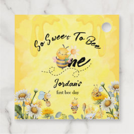Etiquetas Para Recuerdos Cute Sweet To Bee One Wildflower 1st birthday