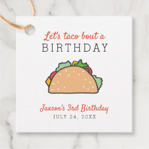Etiquetas Para Recuerdos Cute, taco sobre la fiesta mexicana de cumpleaños