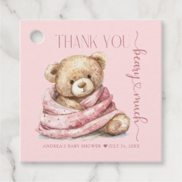 Etiquetas Para Recuerdos Cute Teddy Bear Baby Shower