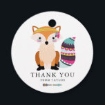 Etiquetas Para Recuerdos CUthe Colorful Tribal Fox Kids Birthday Gracias<br><div class="desc">¡Qué aventura! Dé las gracias con estas divertidas y coloridas etiquetas de favores. Presenta un zorro adorable y colorido con acentos tribales. Estas etiquetas de agradecimiento de los bosques son totalmente personalizable. Perfecto para fiestas de cumpleaños y duchas para bebés.</div>