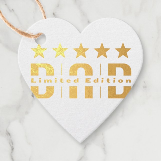 Etiquetas Para Recuerdos Dad Limited Edition (Anverso)
