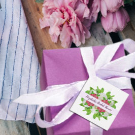 Etiquetas Para Recuerdos Dahlia de Jardín Despedida de Soltera