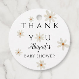 Etiquetas Para Recuerdos Daisy Spring Baby Shower