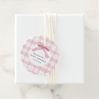 Etiquetas Para Recuerdos Darling Paid and Bow Baby Shower