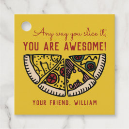 Etiquetas Para Recuerdos De Cualquier Manera Lo Rebanas Pizza Valentine Fav