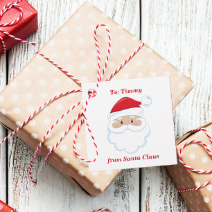 Etiquetas Para Recuerdos De Santa Claus, Navidades infantiles personalizado